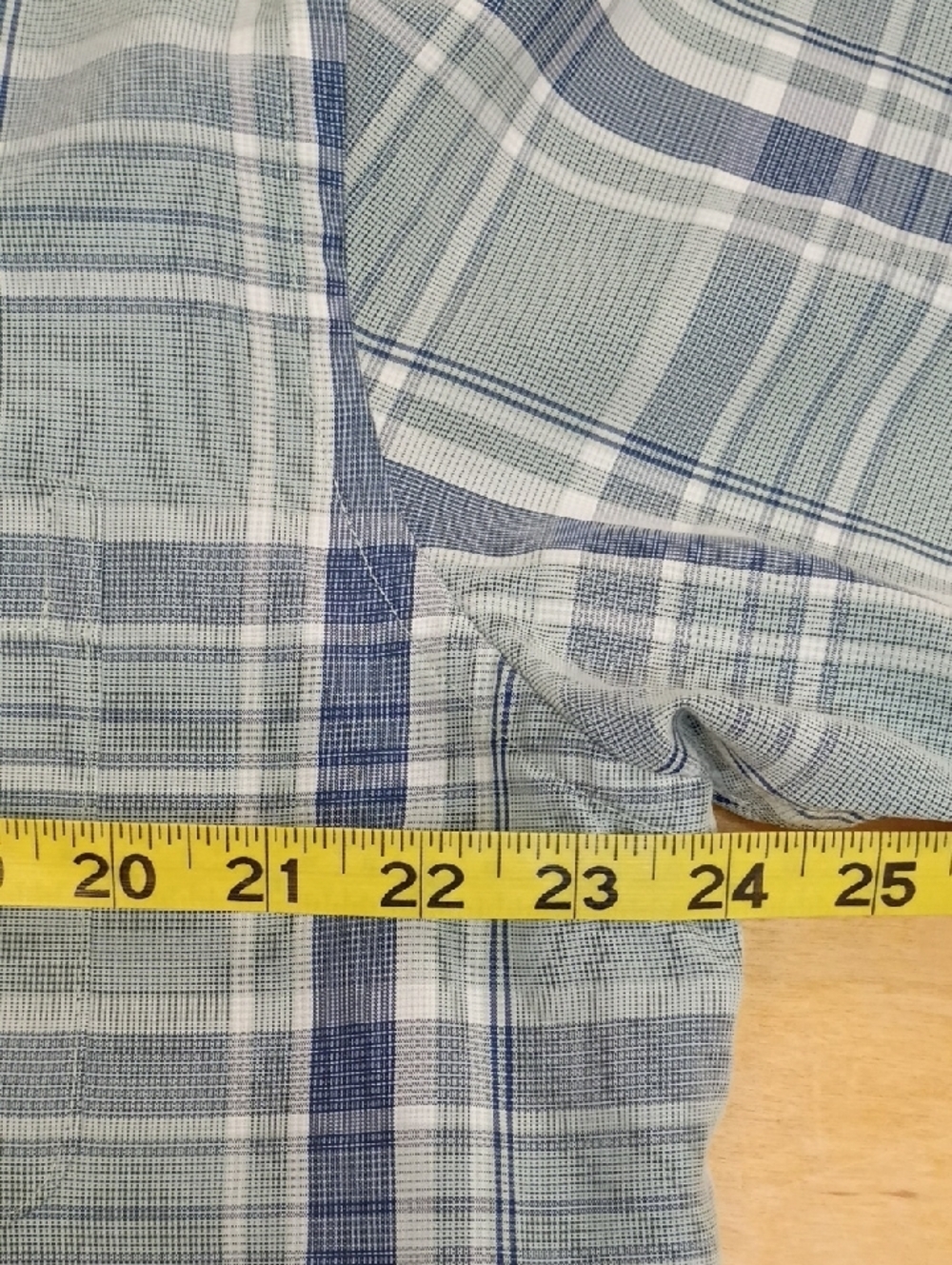 Roundtree & Yorke Plaid Short Sleeve Button Down Shirt Size Large - Picture 8 of 9